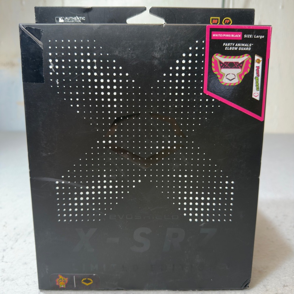 EvoShield X-SRZ Party Animals Elbow Guard‎ White Pink Black Large WB5759101L NEW